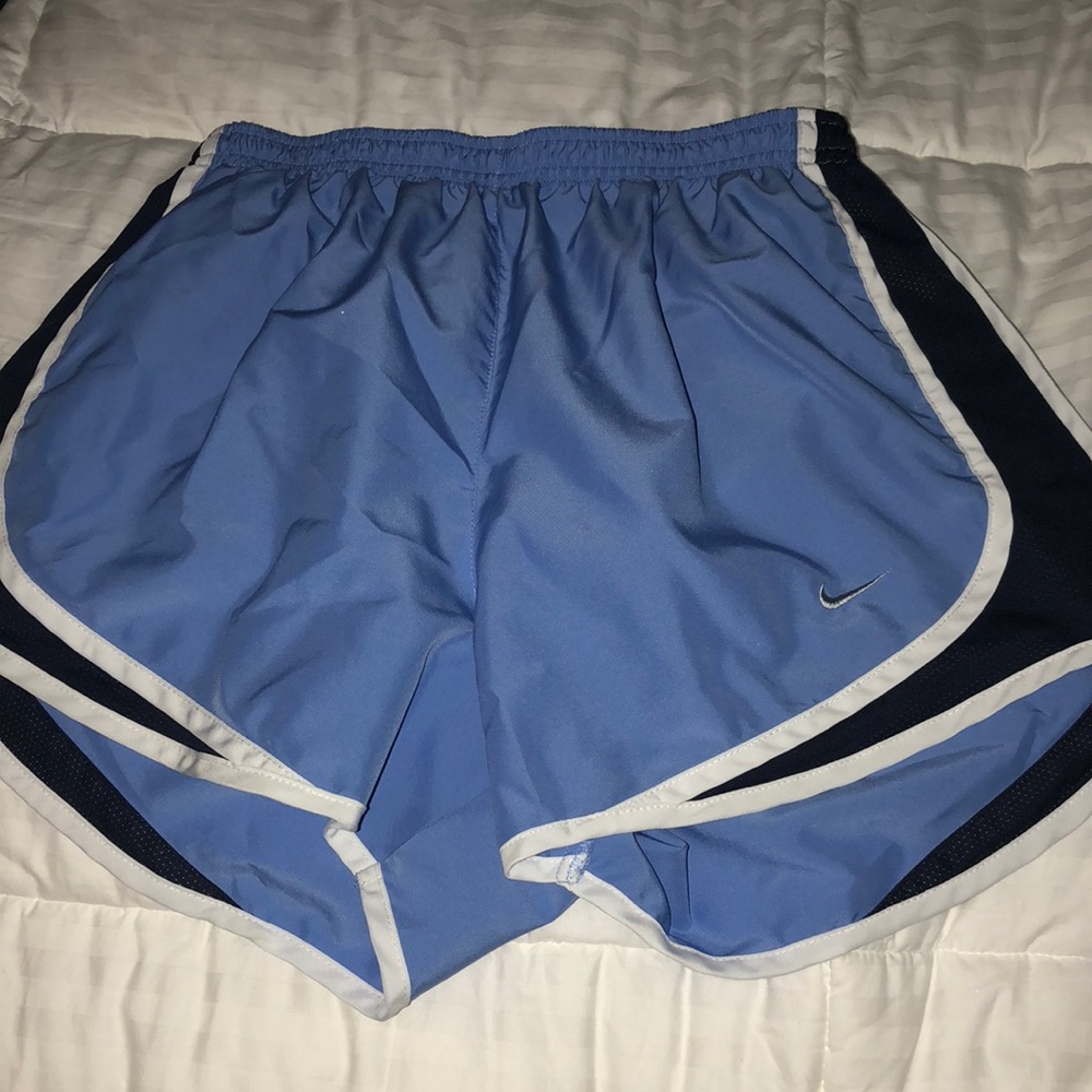 Light blue and navy Nike gym shorts size small